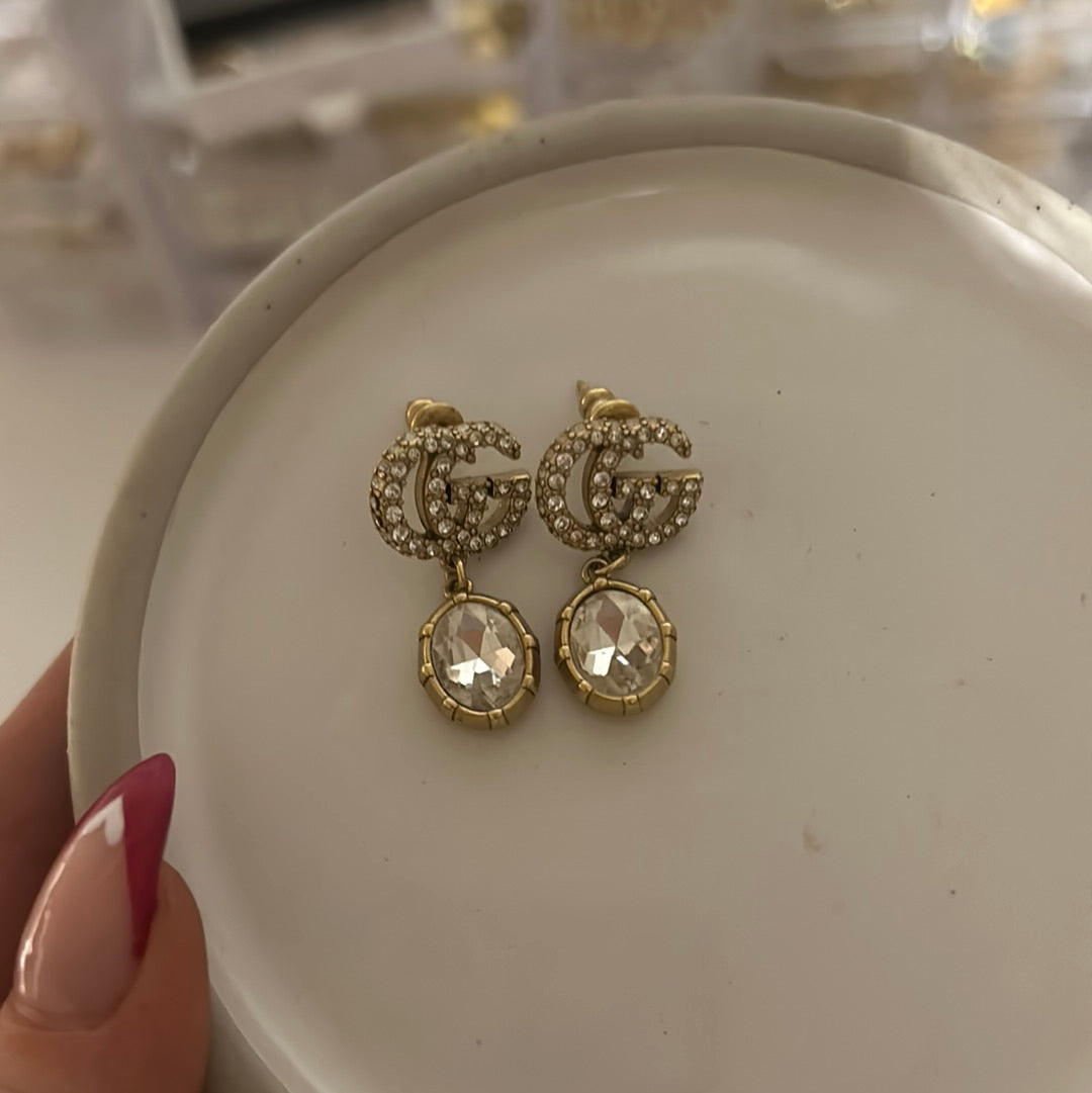 GUCCI DIAMANTÉ CRYSTAL EARRINGS (pre-order)