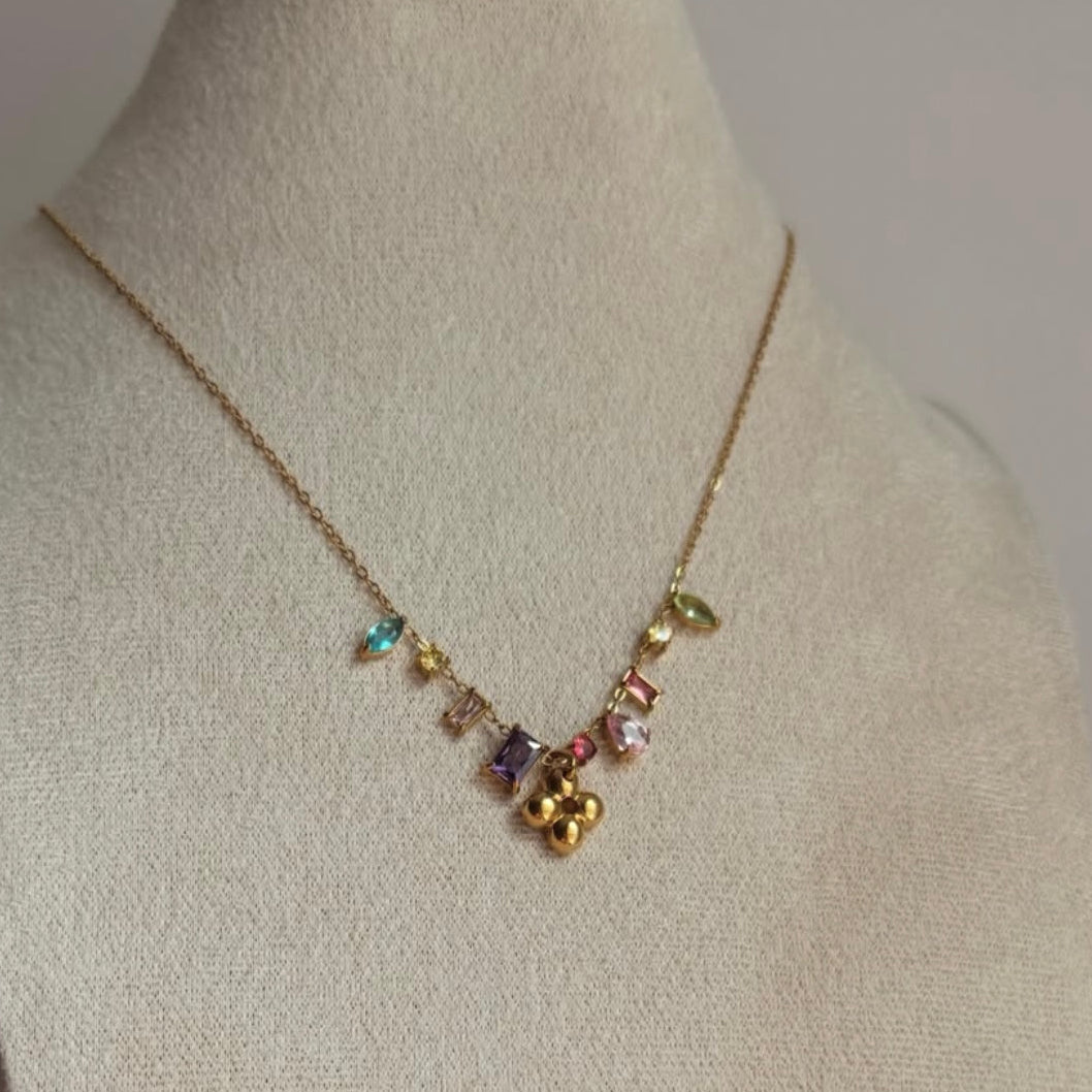 LOUIS VUITTON BLOSSOM CUBIC ZIRCONIA NECKLACE (PRE-ORDER)