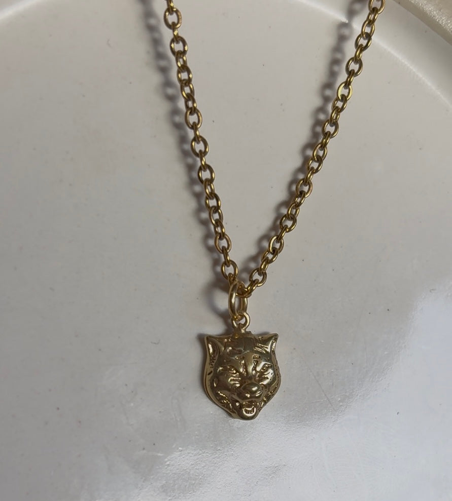 GUCCI DAINTY TIGER NECKLACE