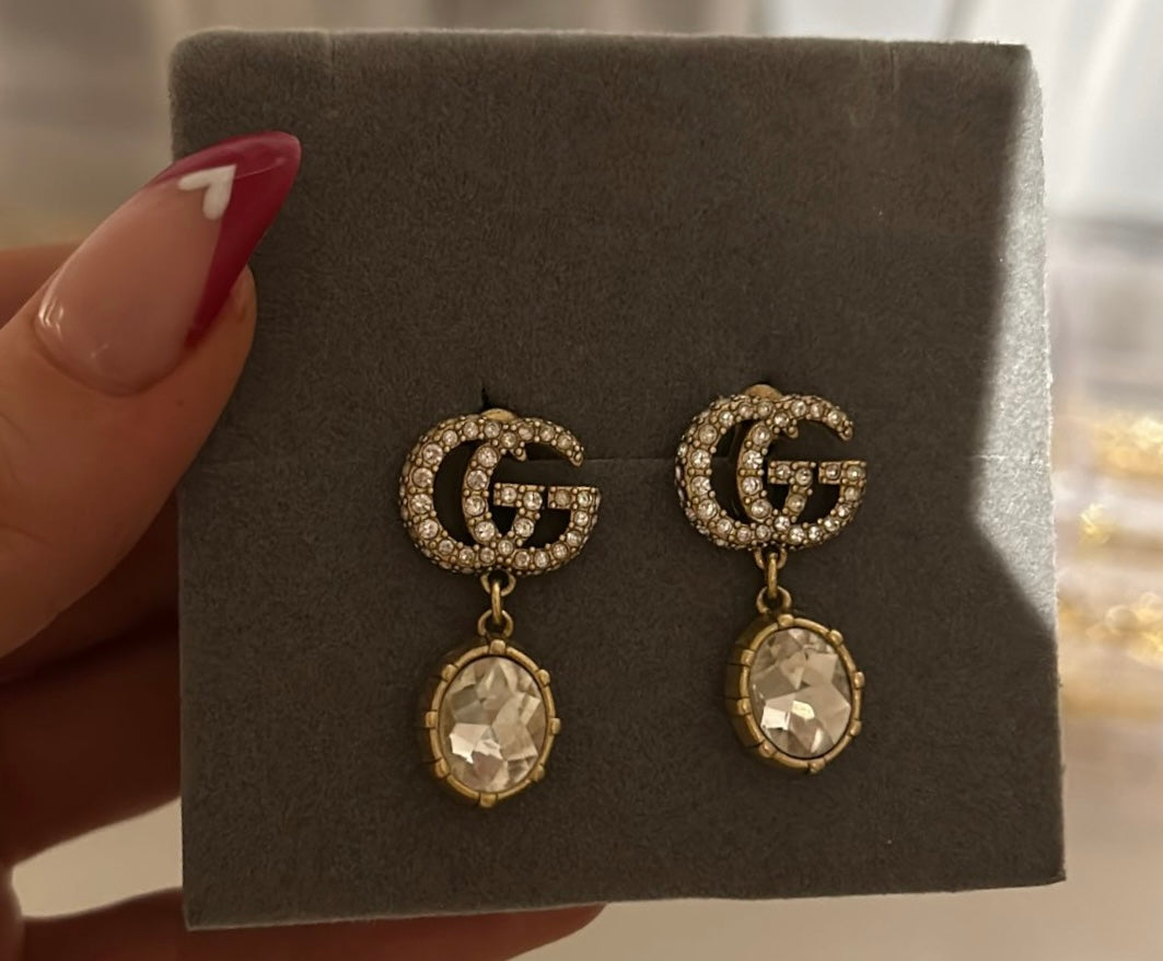 GUCCI DIAMANTÉ CRYSTAL EARRINGS (pre-order)