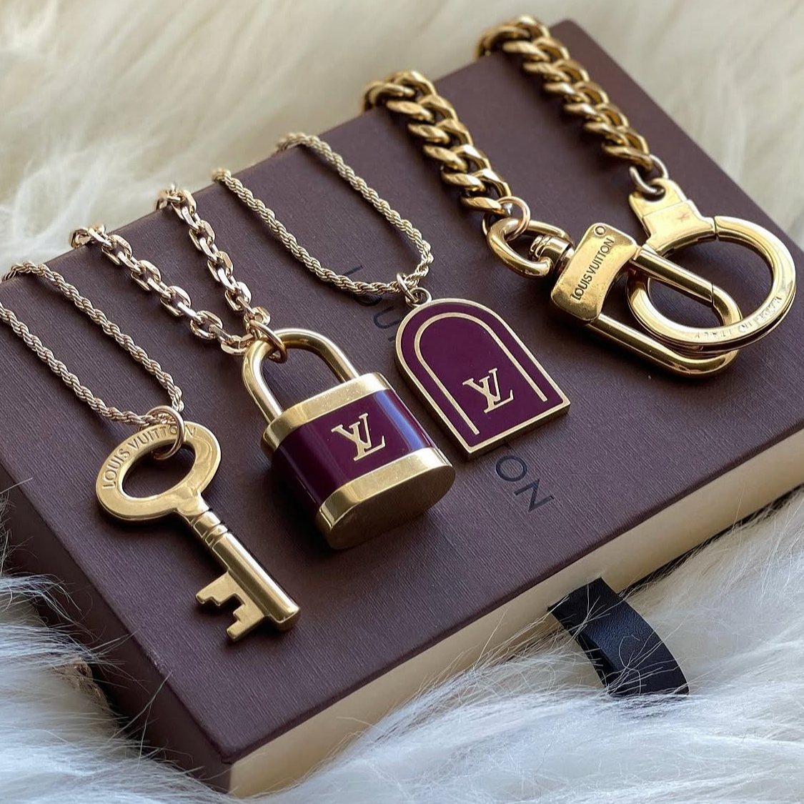 LOUIS VUITTON LARGE PADLOCK NECKLACE