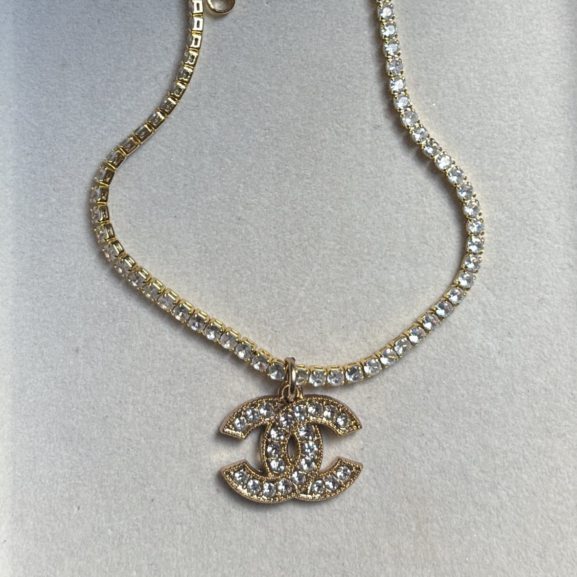 CC CHANEL DIAMANTÉ SPARKLE NECKLACE