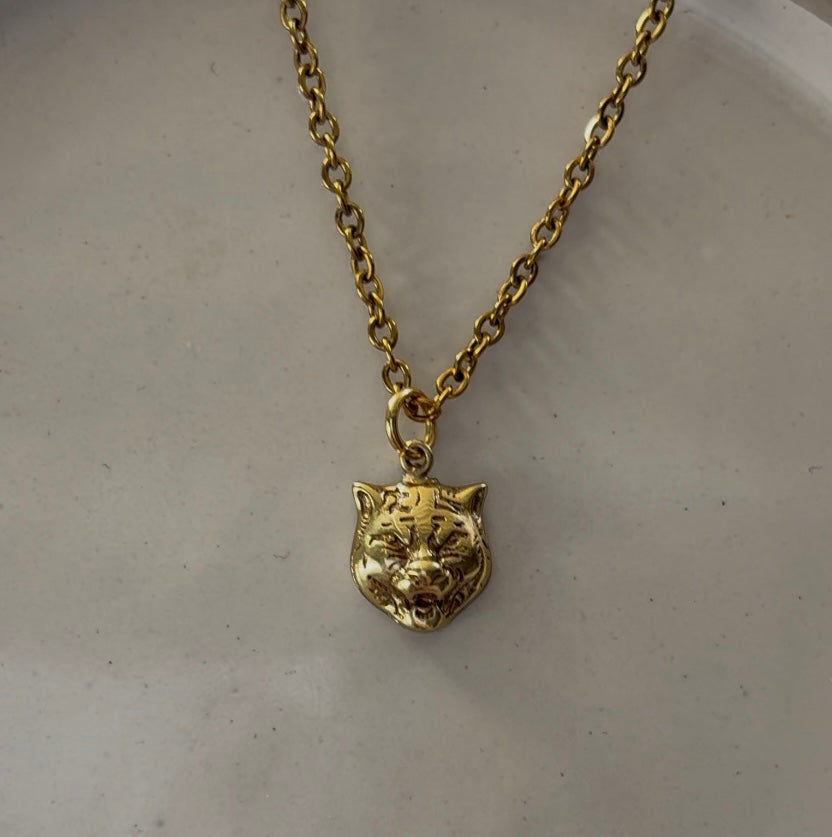 GUCCI DAINTY TIGER NECKLACE