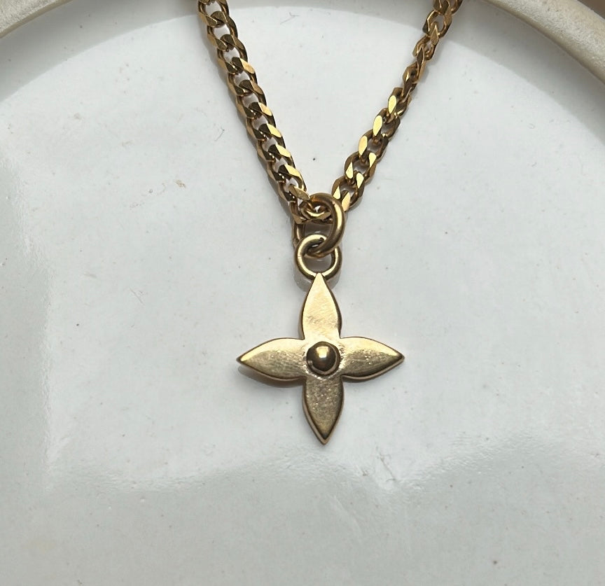 LOUIS VUITTON MONOGRAM VINTAGE NECKLACE (rare)