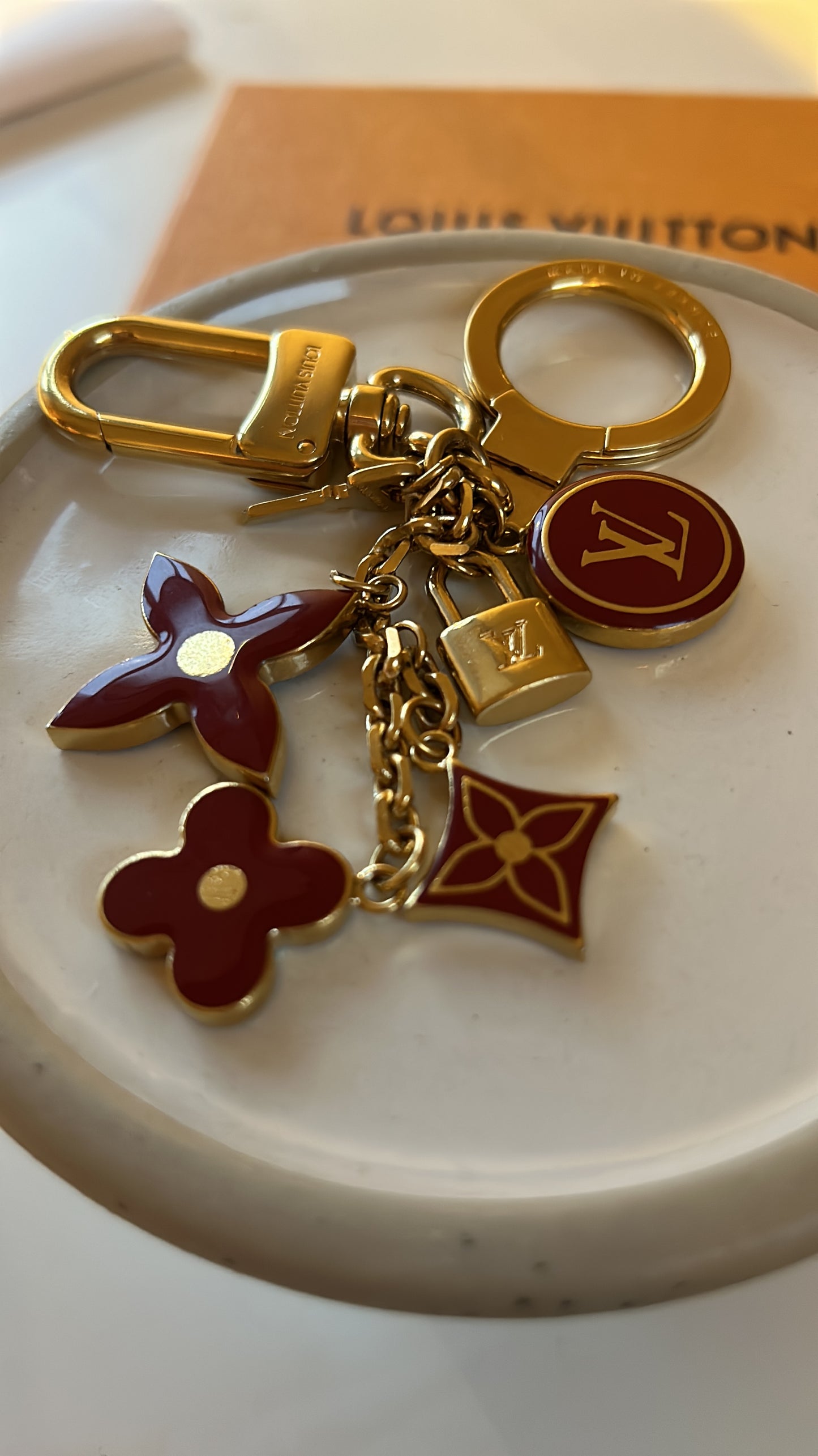 LOUIS VUITTON CHERRY LETTER NECKACE