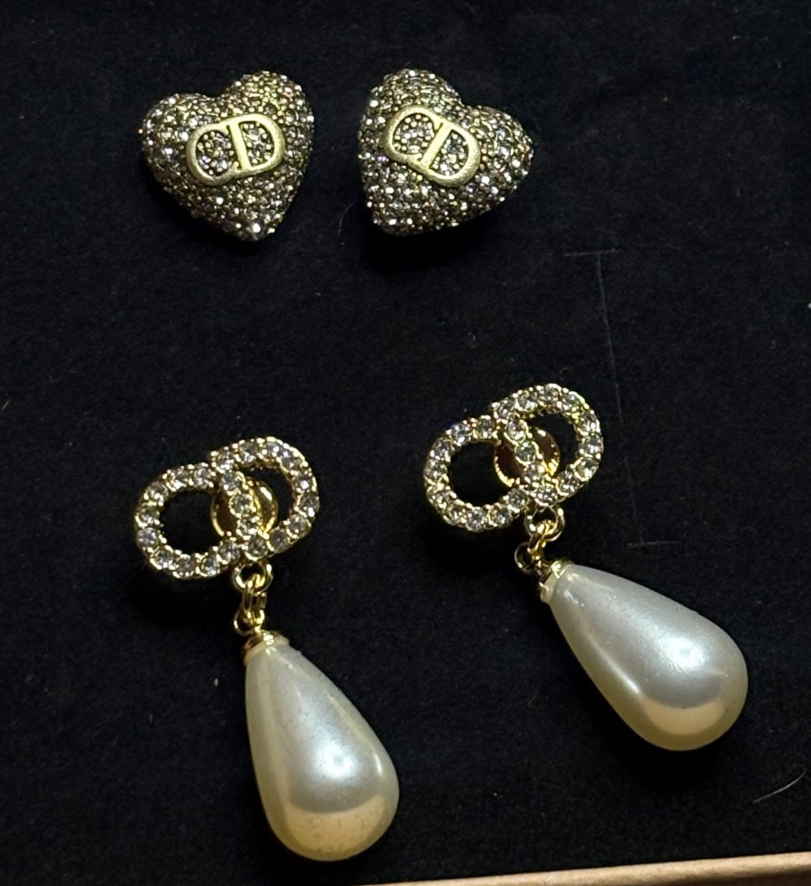 DIOR CD PEARL DIAMANTÉ EARRINGS (pre-order)
