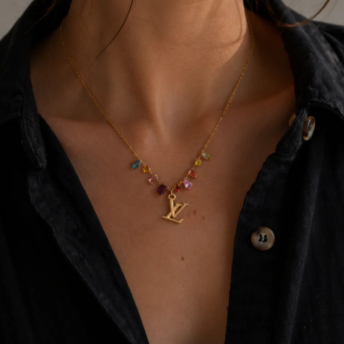 LOUIS VUITTON LV CUBIC ZIRCONIA NECKLACE (PRE-ORDER)