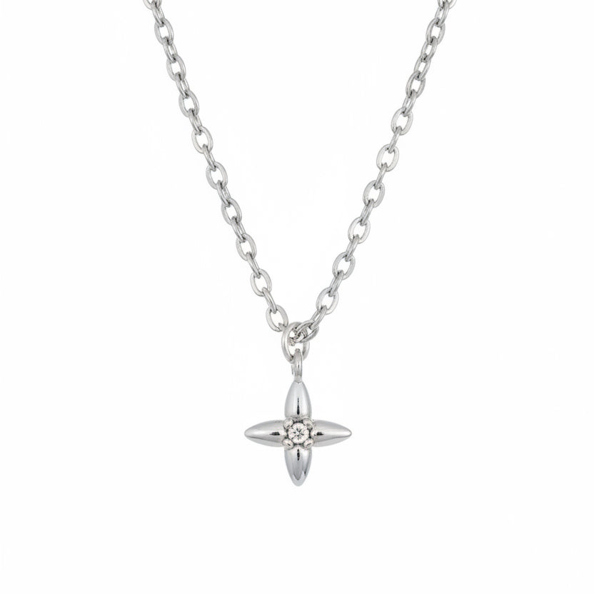 LOUIS VUITTON SILVER DAINTY STAR NECKLACE