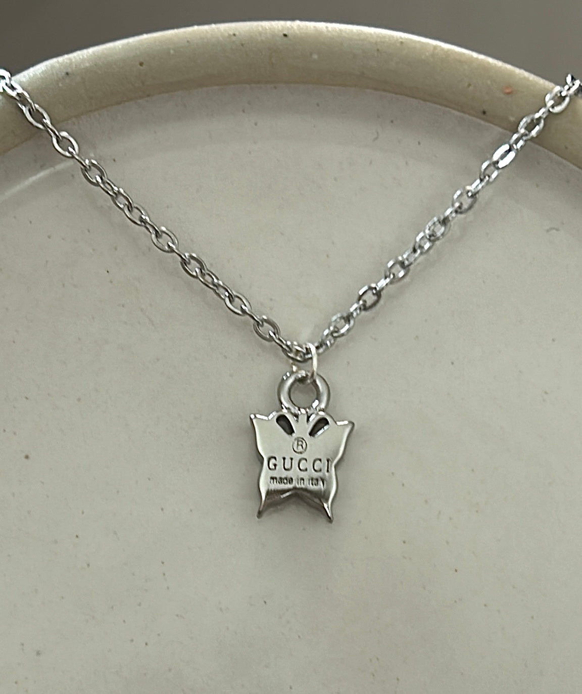 GUCCI DAINTY BUTTERFLY NECKLACE