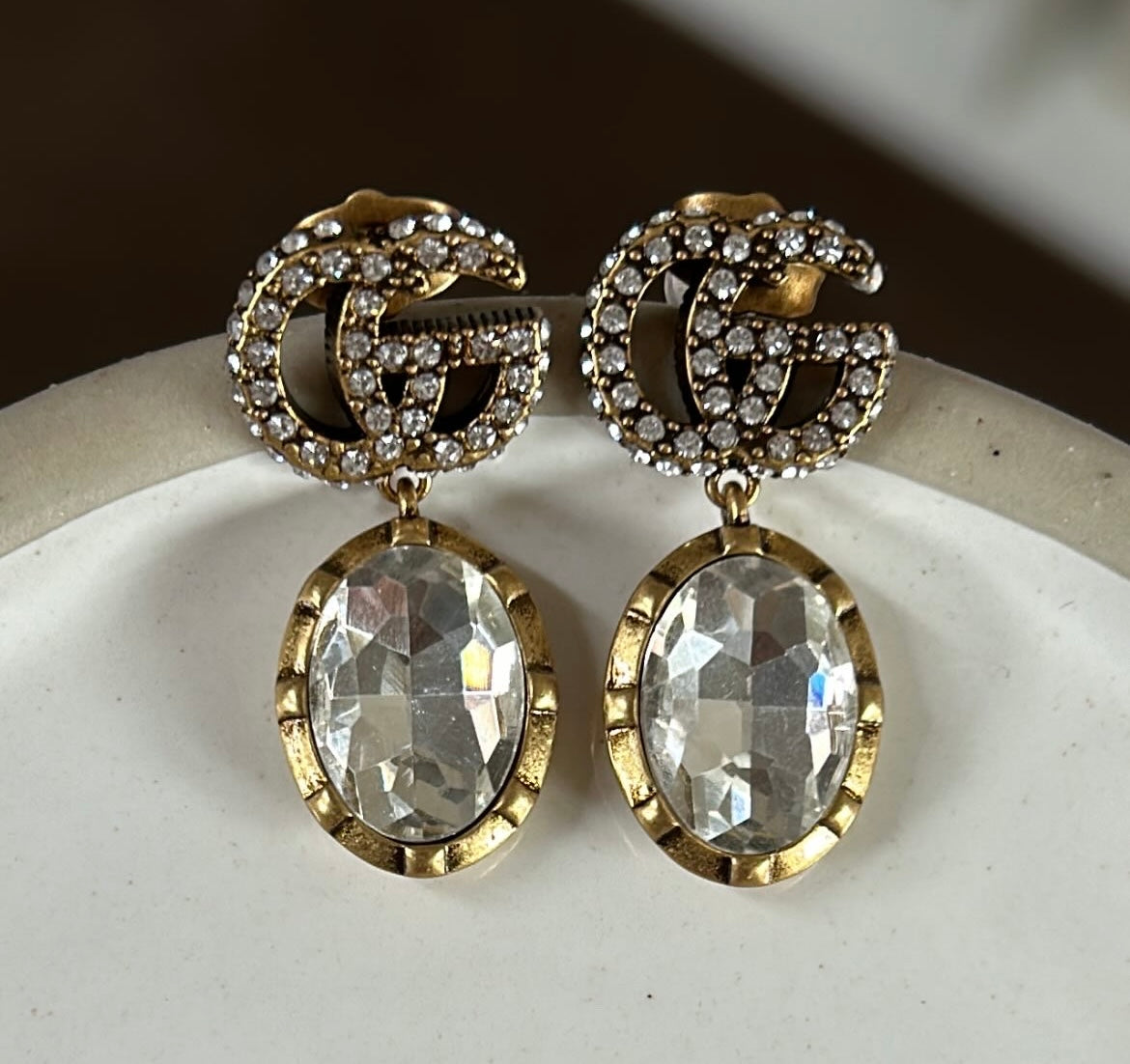GUCCI DIAMANTÉ CRYSTAL EARRINGS (pre-order)