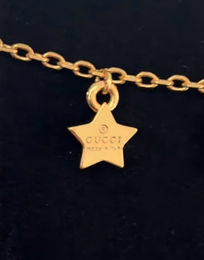 GUCCI DAINTY STAR NECKLACE GOLD