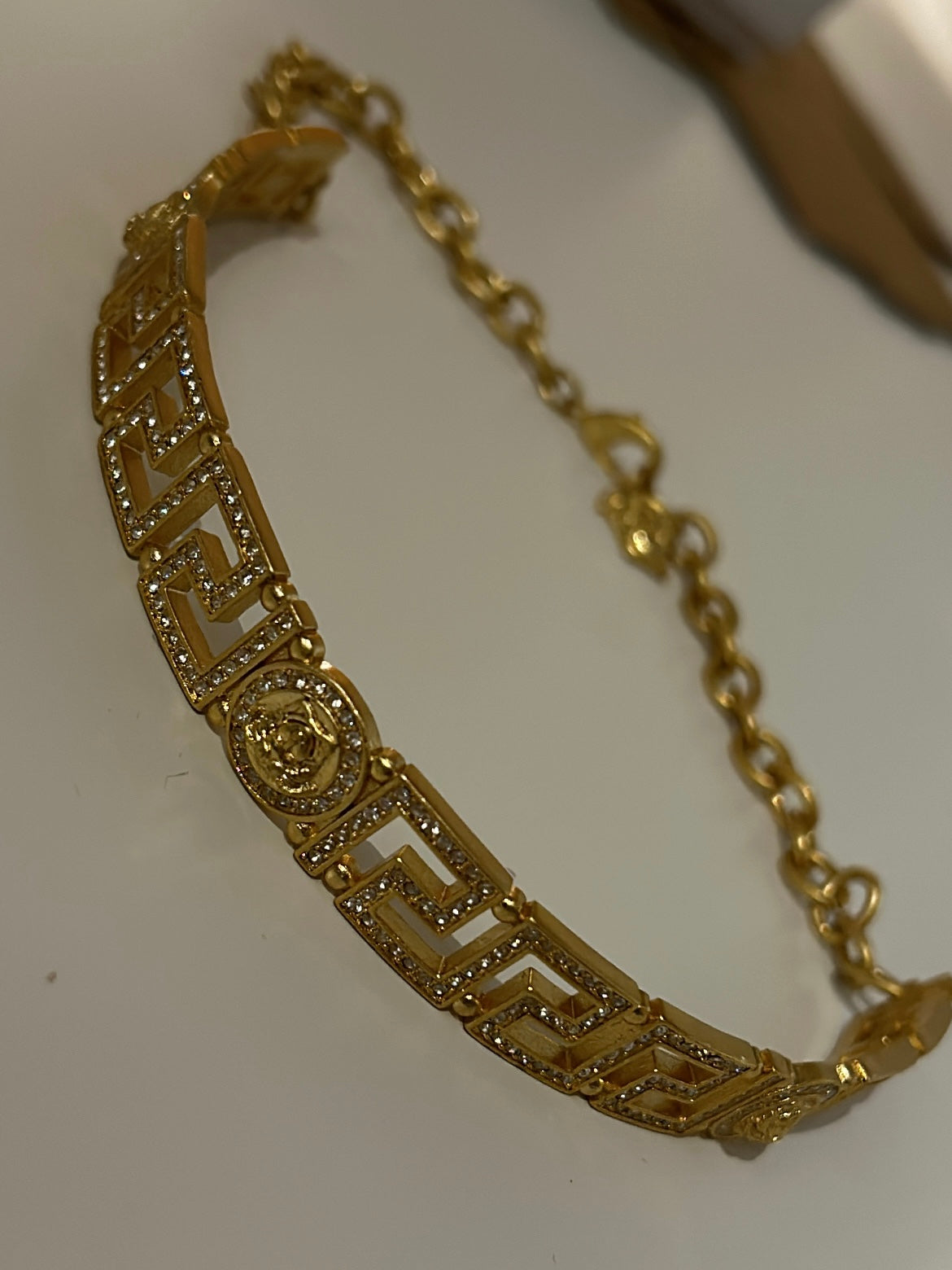 VERSACE DIAMANTÈ CHOKER NECKLACE