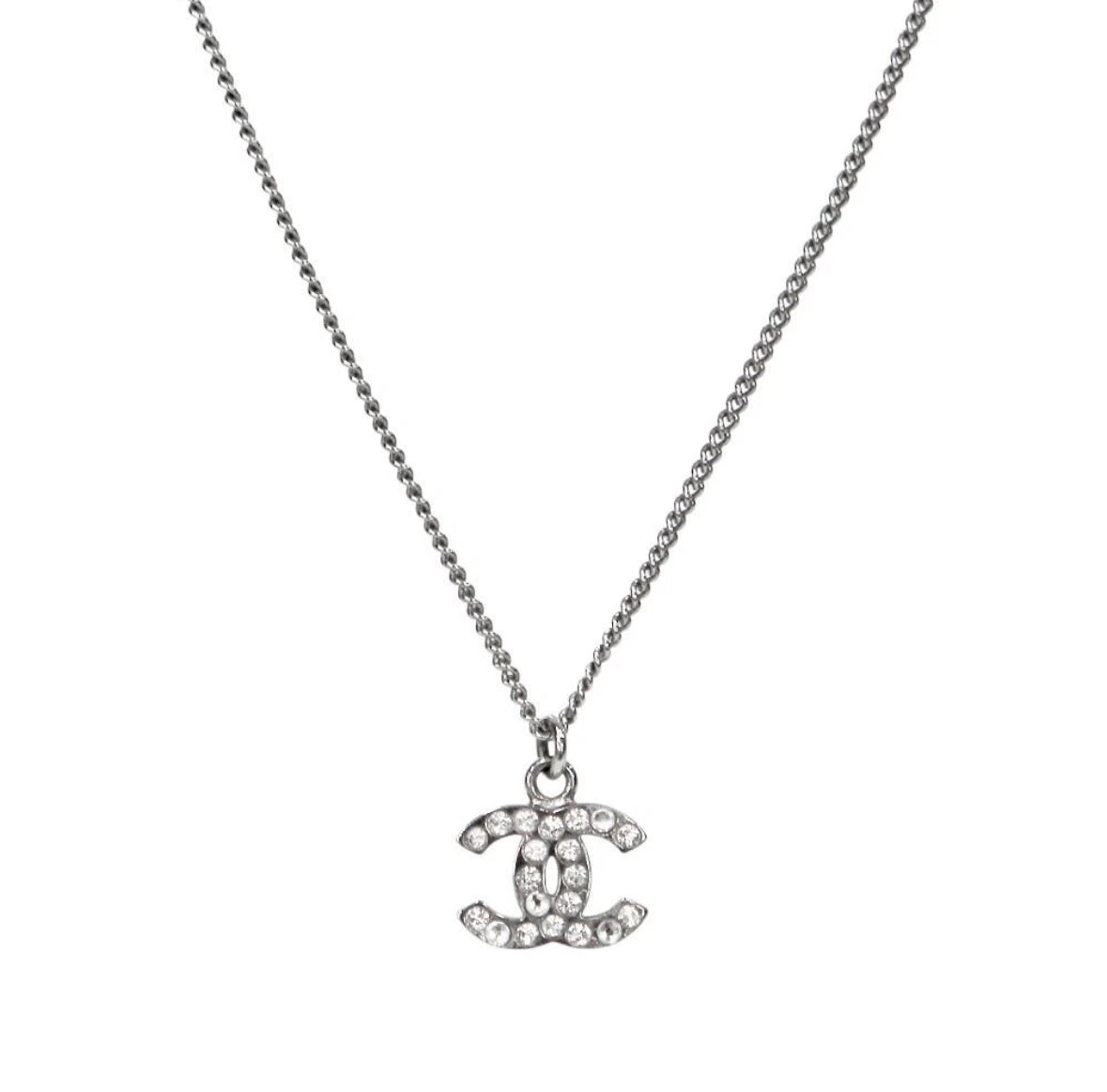CC CHANEL DIAMATÈ NECKLACE SILVER