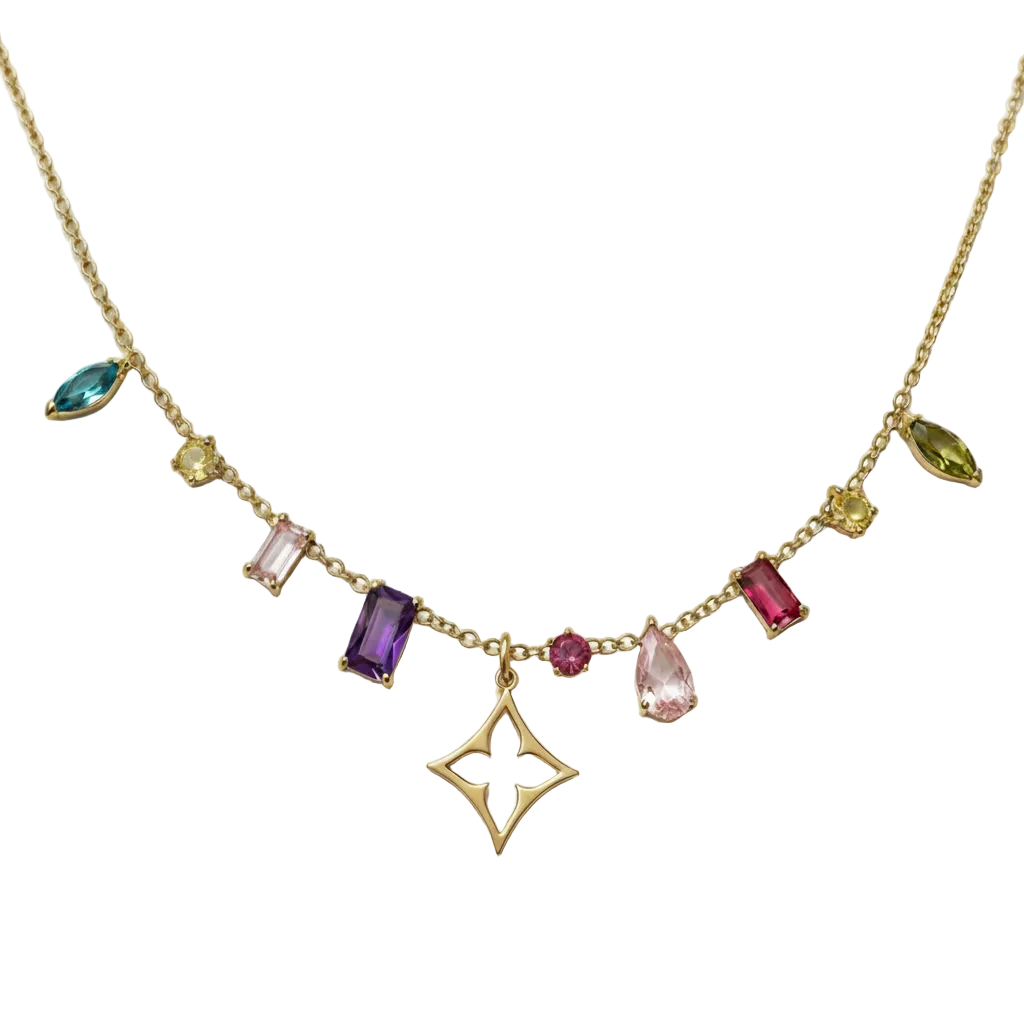 LOUIS VUITTON STAR CUBIC ZIRCONIA NECKLACE (PRE-ORDER)