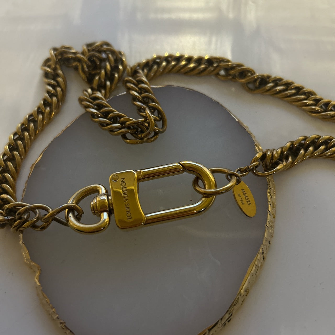 LOUIS VUITTON CLASP CHUNKY NECKLACE
