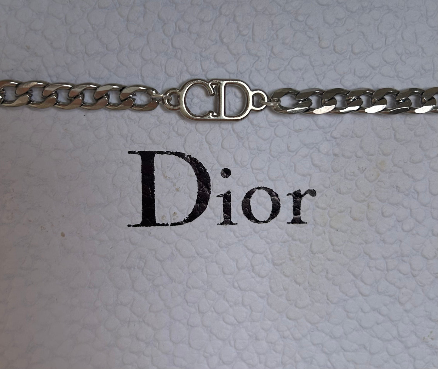 DIOR CD VINTAGE DAINTY CHOKER (SILVER)