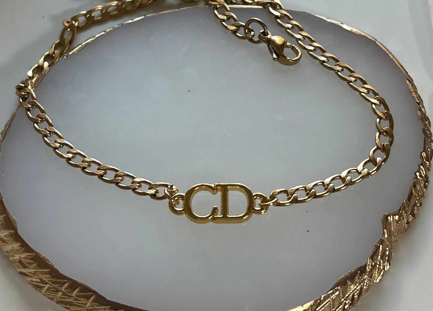 DIOR CD VINTAGE DAINTY CHOKER (chain style 1)