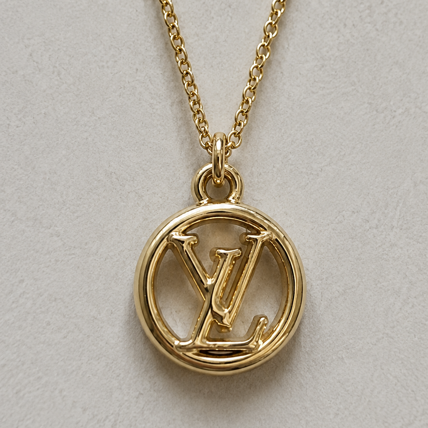 LOUIS VUITTON CIRCLE DAINTY NECKLACE