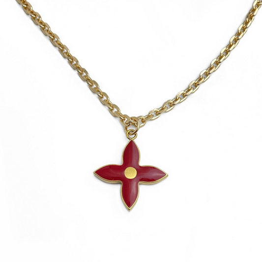 LOUIS VUITTON CHERRY MONOGRAM NECKACE