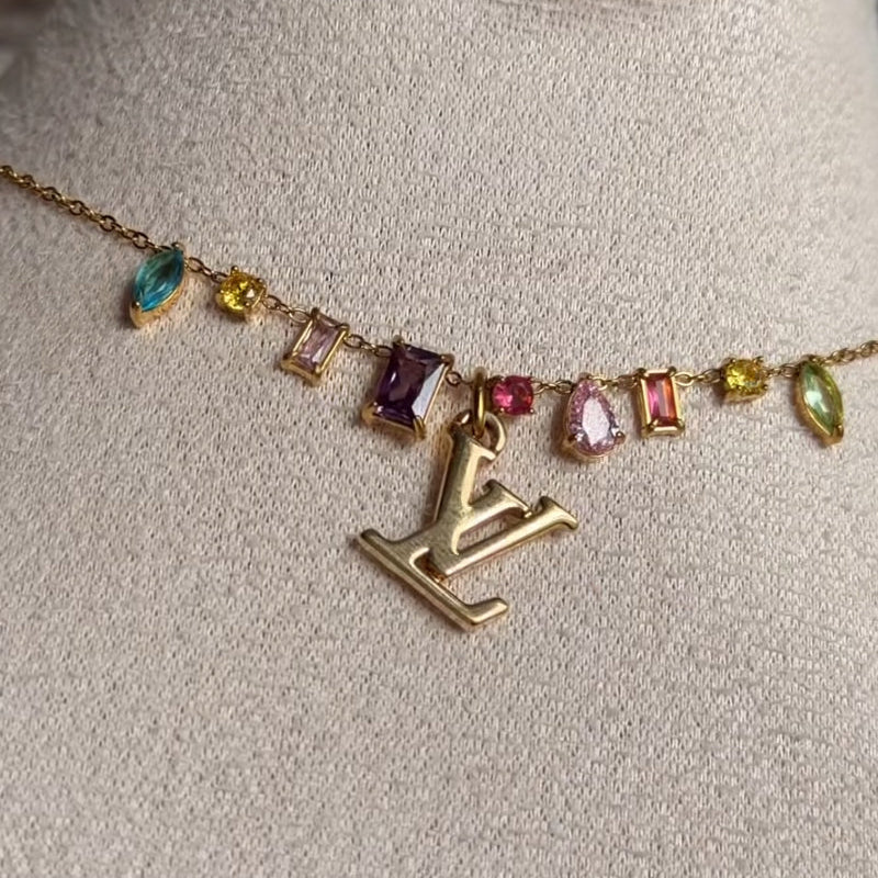 LOUIS VUITTON LV CUBIC ZIRCONIA NECKLACE (PRE-ORDER)