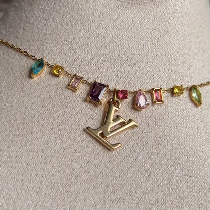 LOUIS VUITTON LV CUBIC ZIRCONIA NECKLACE (PRE-ORDER)