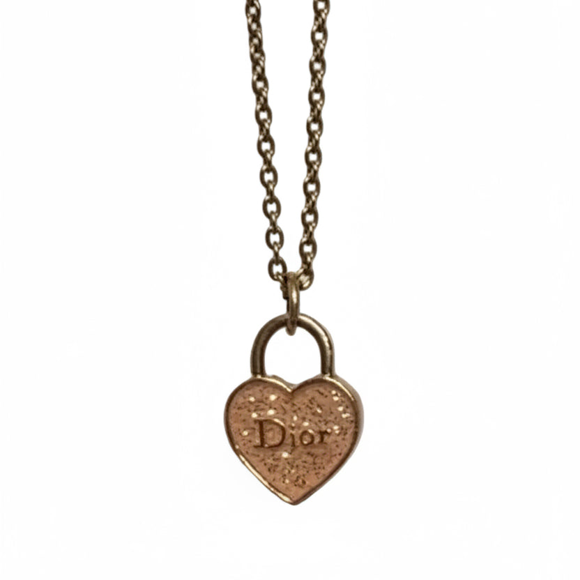 DIOR GALLIANO DAINTY HEART NECKLACE (RARE)