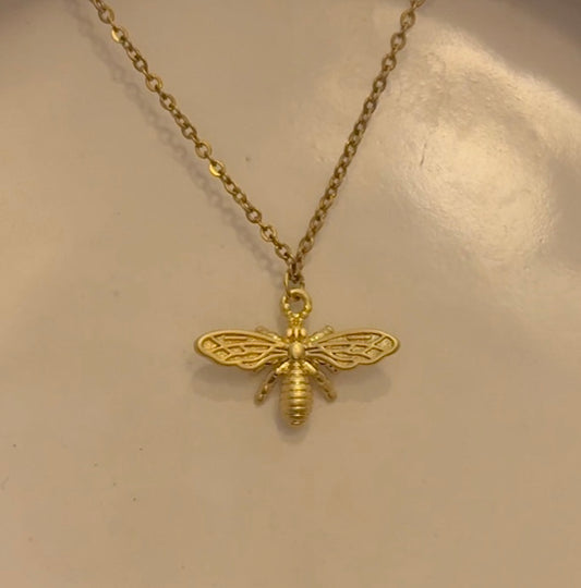 DIOR GOLD BEE NECKLACE