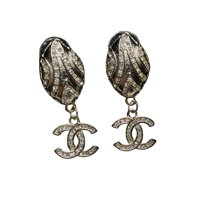 CC CHANEL DIAMANTÈ EARRINGS