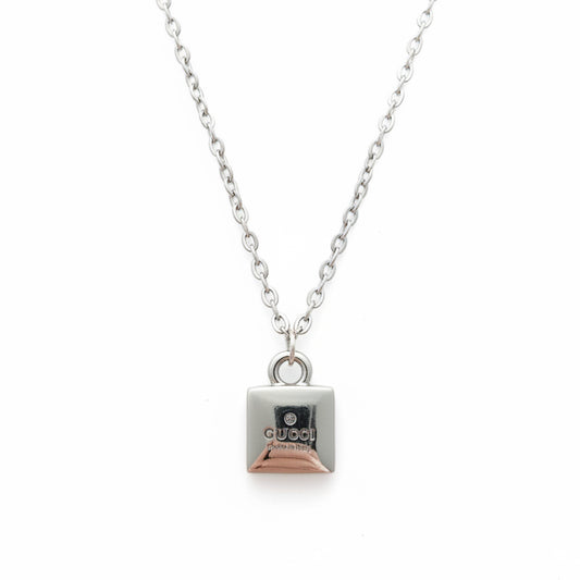GUCCI DAINTY SQUARE NECKLACE