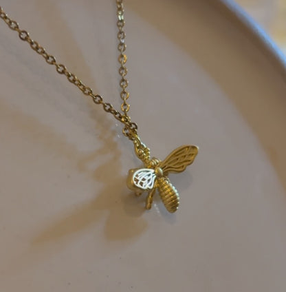 DIOR GOLD BEE NECKLACE