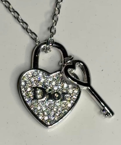 DIOR KEY & HEART NECKLACE (RARE)
