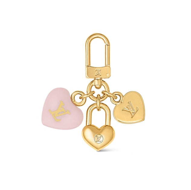 LOUIS VUITTON LARGE LOCK HEART NECKLACE