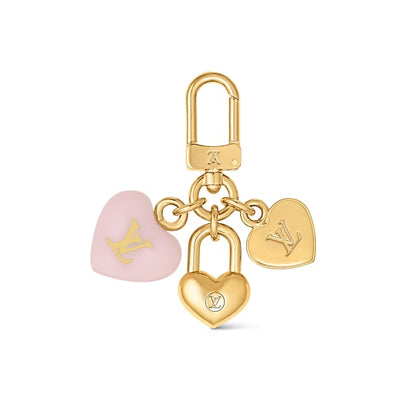 LOUIS VUITTON LARGE LOCK HEART NECKLACE
