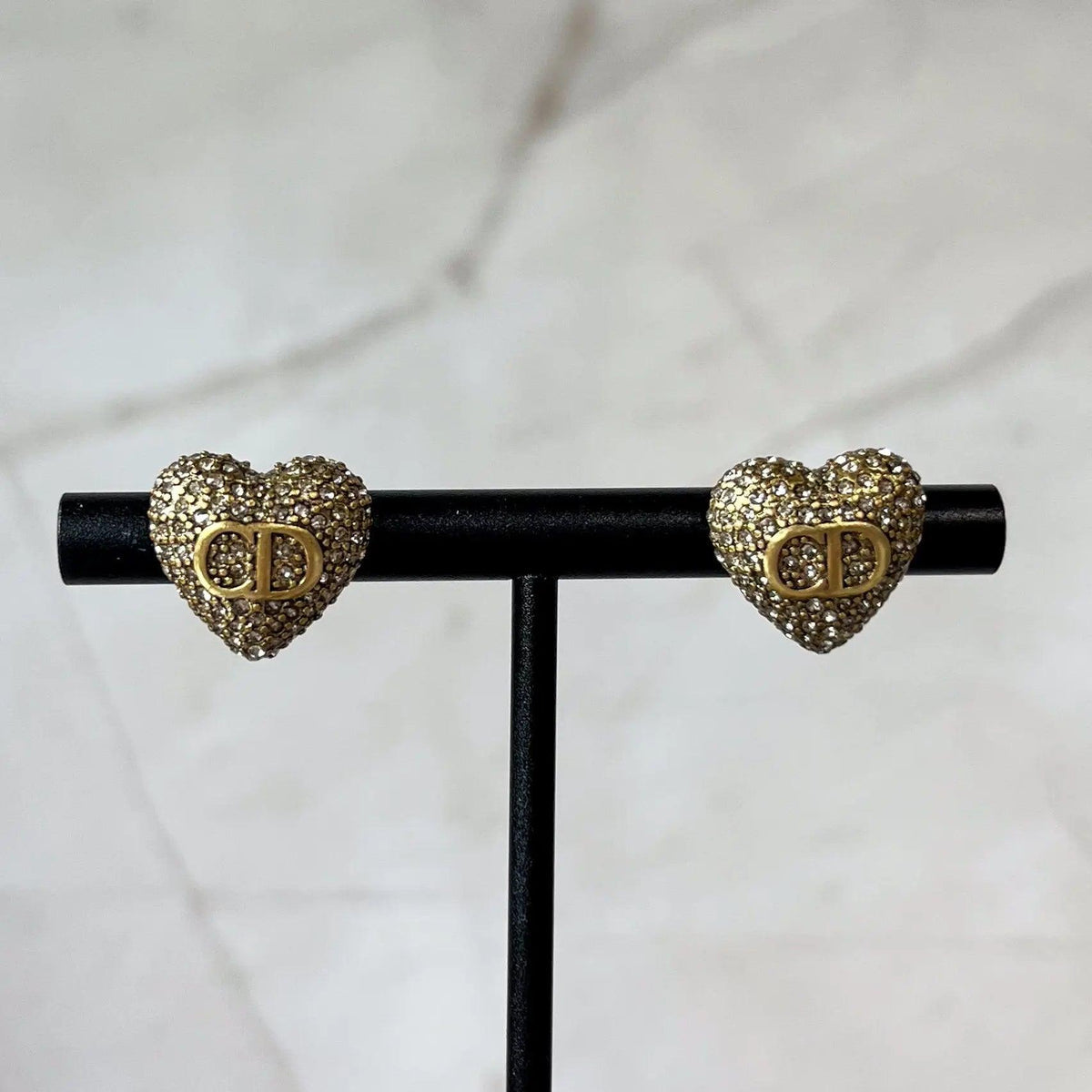 DIOR CD HEART EARRINGS