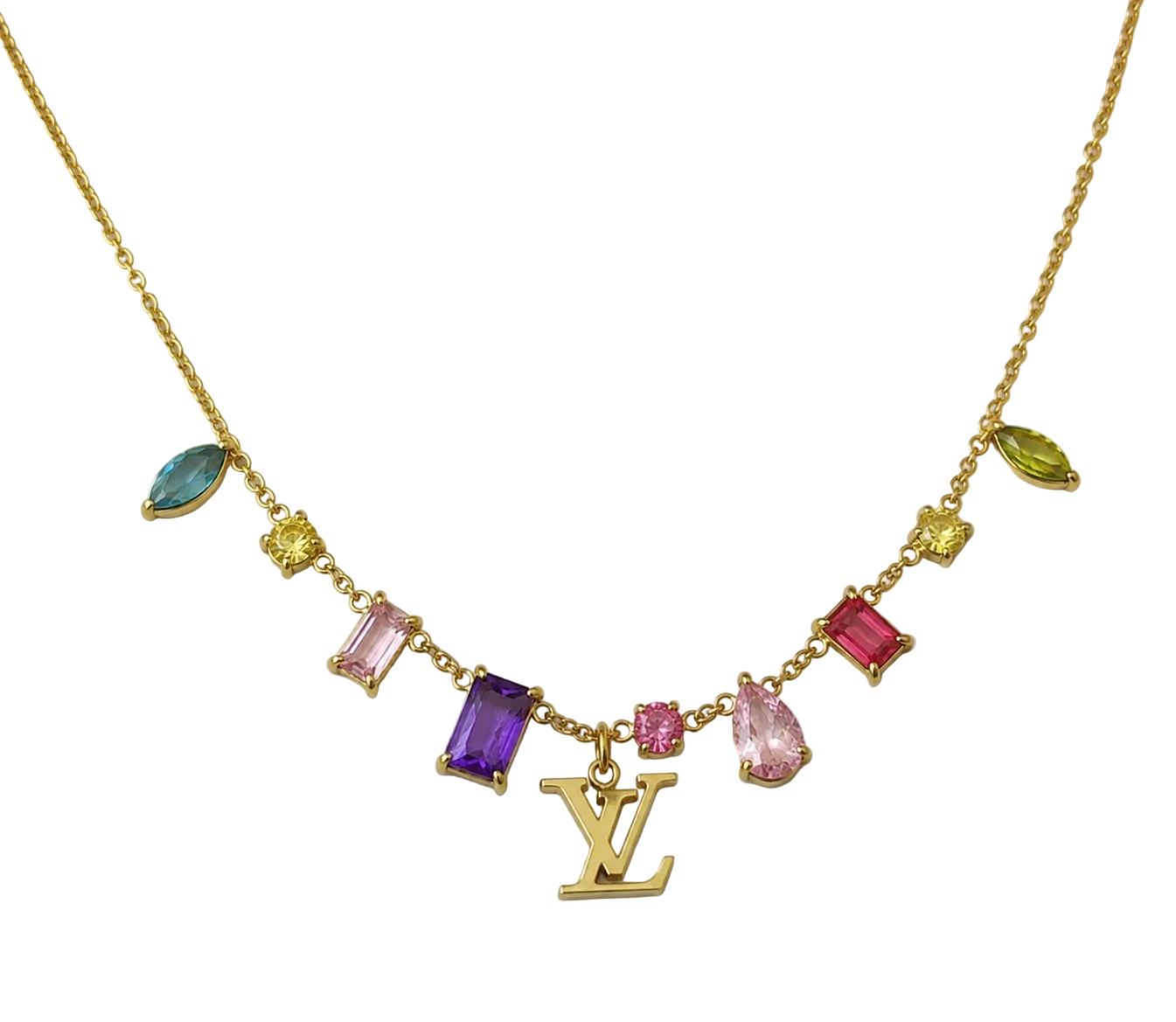LOUIS VUITTON LV CUBIC ZIRCONIA NECKLACE (PRE-ORDER)