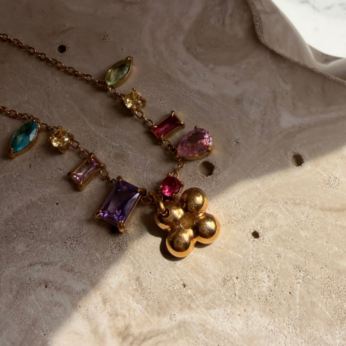 LOUIS VUITTON BLOSSOM CUBIC ZIRCONIA NECKLACE (PRE-ORDER)