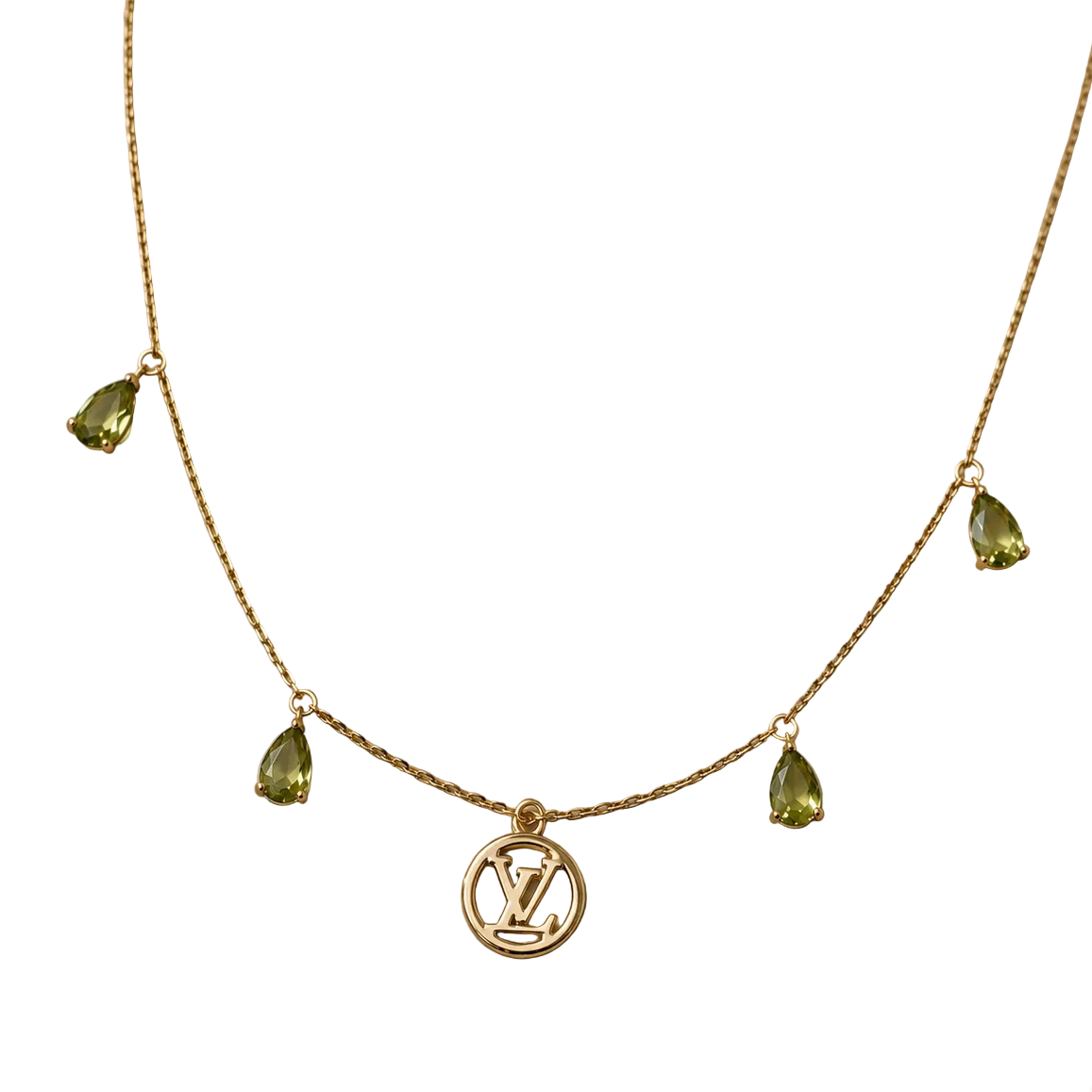 LOUIS VUITTON MINI LOGO GREEN GEMSTONE (RARE)