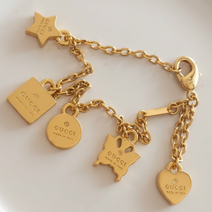 GUCCI DAINTY SQUARE NECKLACE GOLD