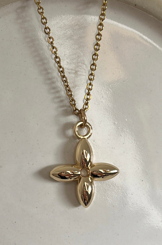 LOUIS VUITTON BLOSSOM LOGO NECKLACE