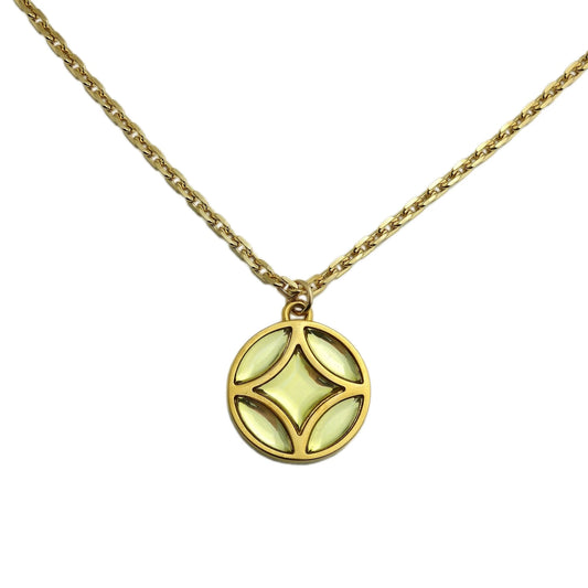 LOUIS VUITTON FLEUR DE PERIDOT CRYSTAL NECKLACE