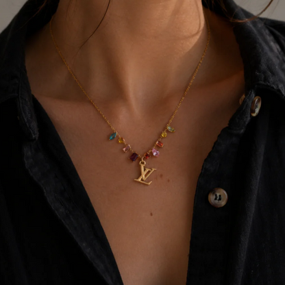 LOUIS VUITTON LV CUBIC ZIRCONIA NECKLACE (PRE-ORDER)