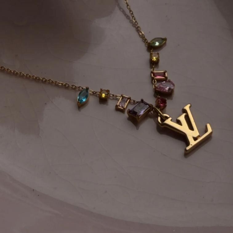 LOUIS VUITTON LV CUBIC ZIRCONIA NECKLACE (PRE-ORDER)