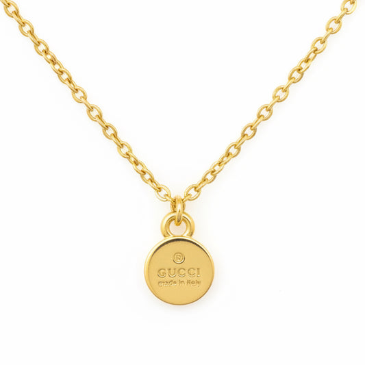 GUCCI DAINTY CIRCLE NECKLACE GOLD