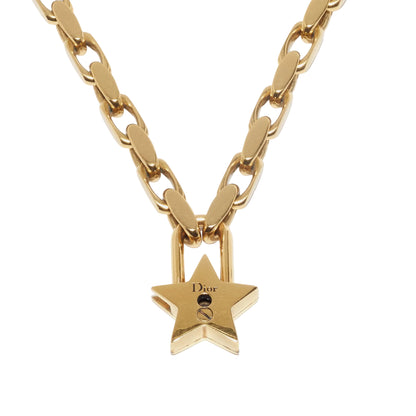 DIOR LARGE STAR PADLOCK NECKLACE