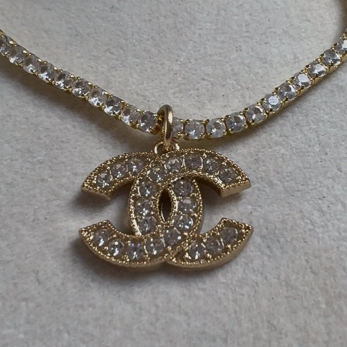 CC CHANEL DIAMANTÉ SPARKLE NECKLACE