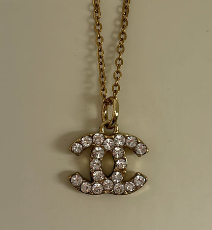 CC CHANEL VINTAGE DIAMANTÉ NECKLACE