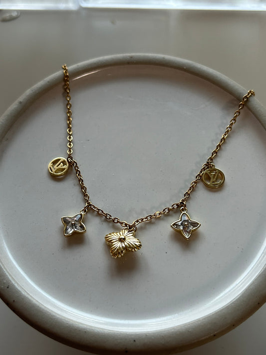 LOUIS VUITTON CHARM STRASS NECKLACE (super rare)