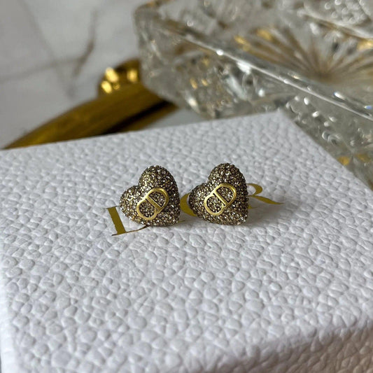 DIOR CD HEART EARRINGS