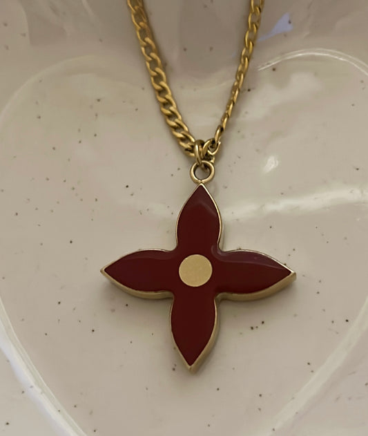 LOUIS VUITTON CHERRY MONOGRAM NECKACE