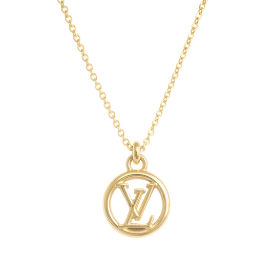 LOUIS VUITTON CIRCLE DAINTY NECKLACE